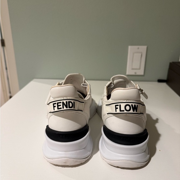 Fendi Cream and Black Sneakers - Picture 5 of 9